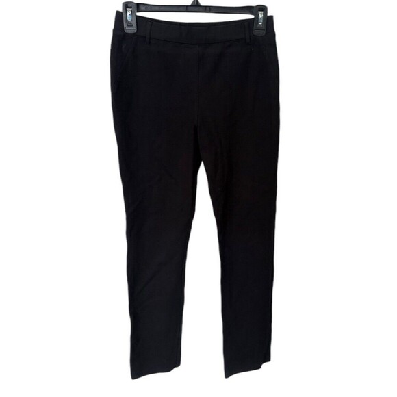 Quince Slim Straight Leg Pull On Pants Black Size Small Office Career Minimalist - Picture 1 of 4